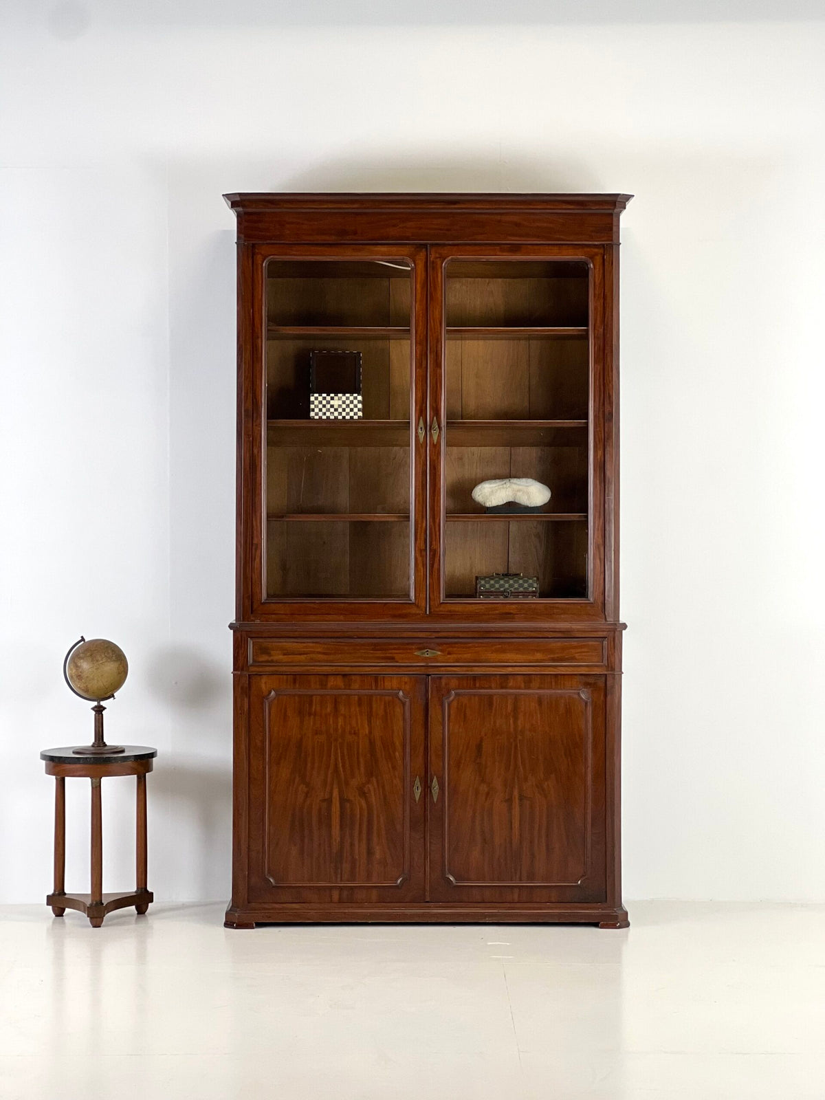 Mahogany Bookcase or Display Cabinet, Late 19th Century, photo 1