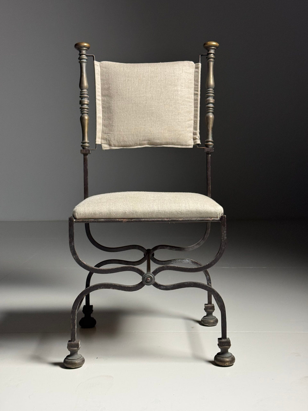 Set of Four Italian Savonarola Chairs, c. 1900, photo 15