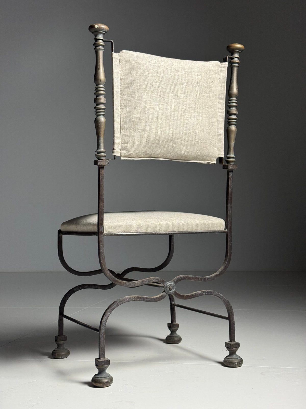 Set of Four Italian Savonarola Chairs, c. 1900, photo 19
