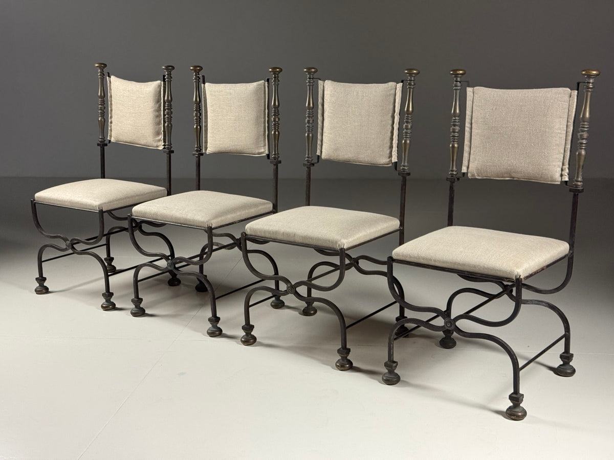 Set of Four Italian Savonarola Chairs, c. 1900, photo 25