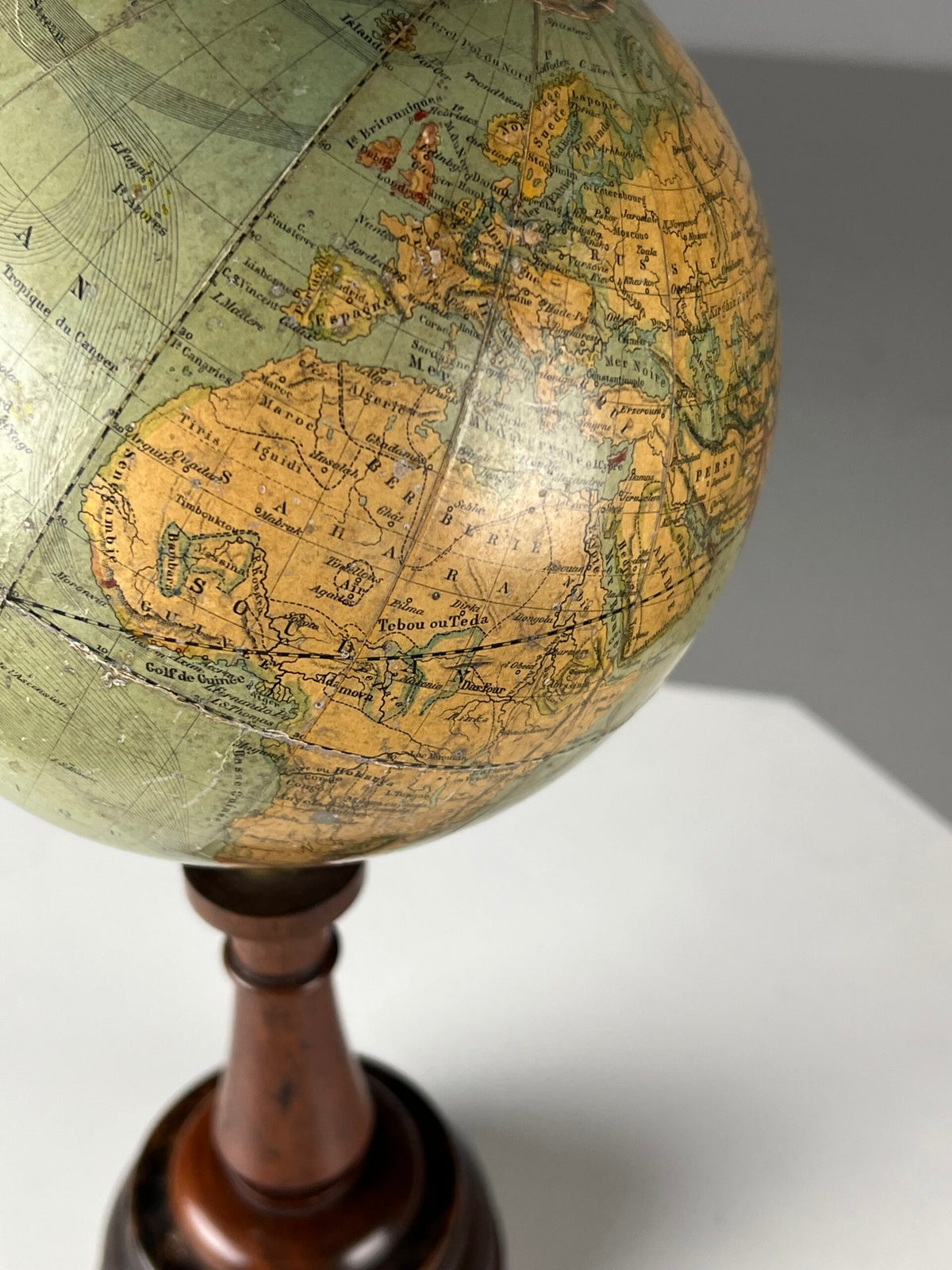 French Terrestrial Globe by M. Vivien de St. Martin, 19th Century, photo 9