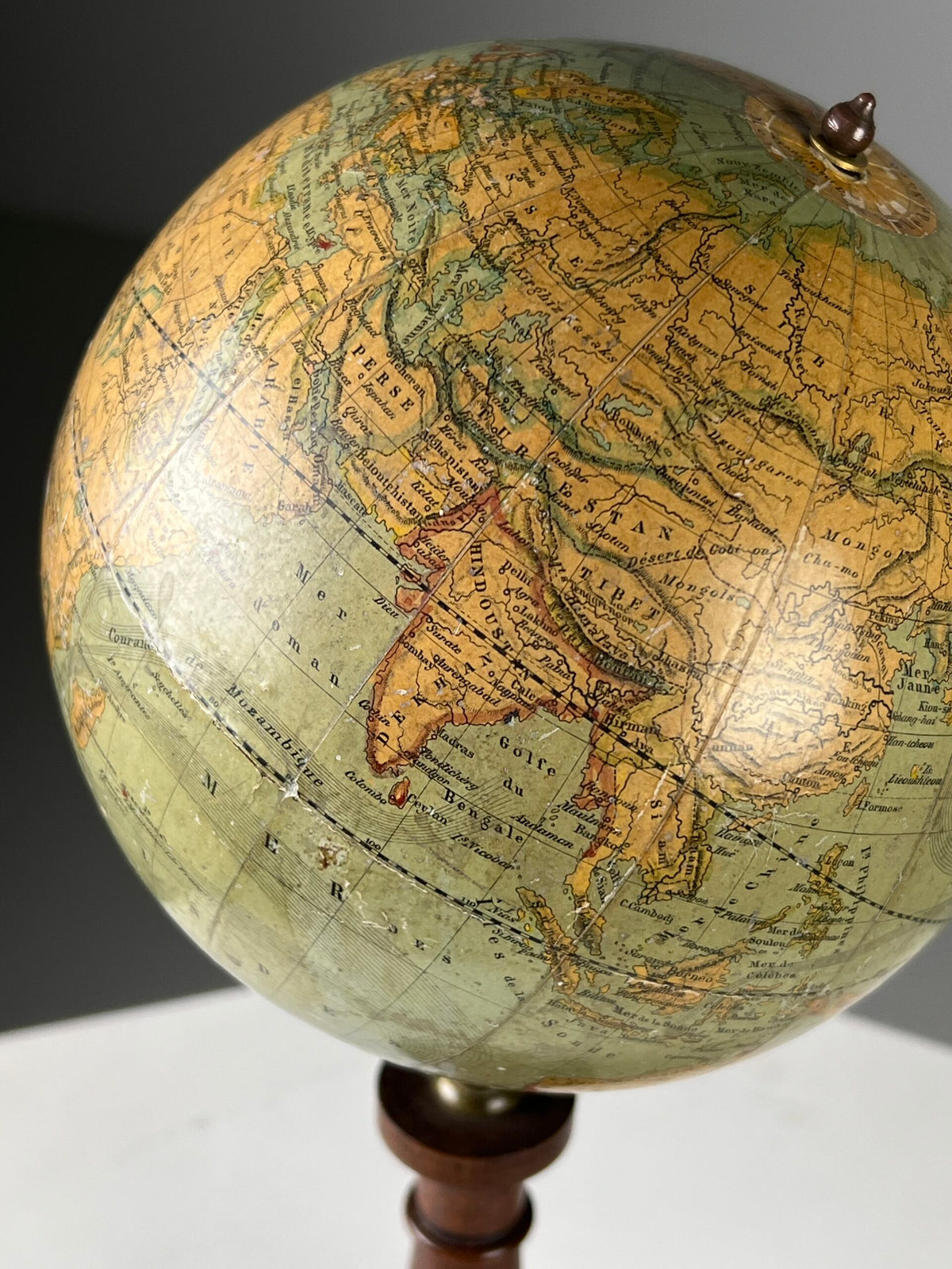 French Terrestrial Globe by M. Vivien de St. Martin, 19th Century, photo 14