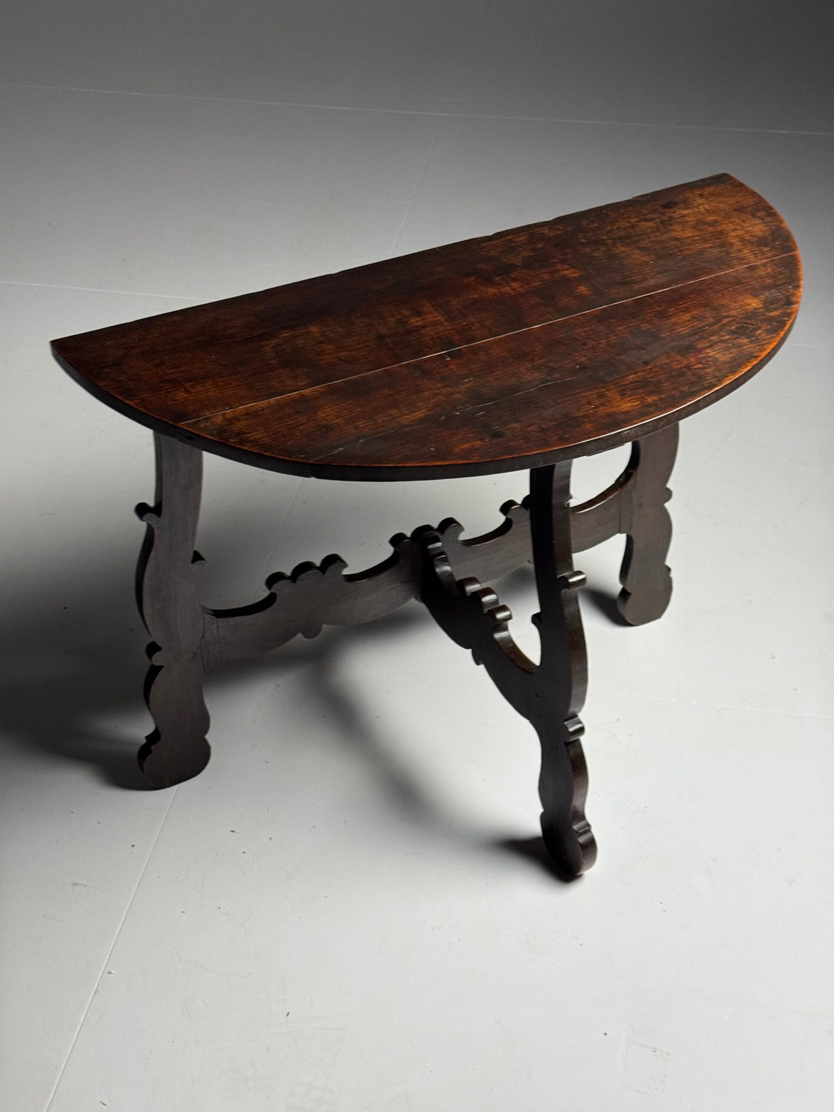 Pair of Italian Demi Lune Console Tables, 18th Century, photo 23