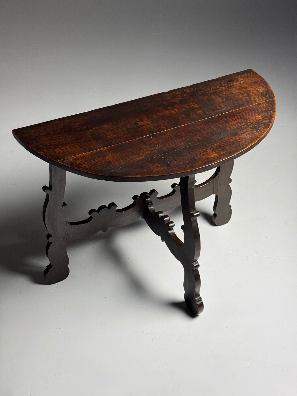 Pair of Italian Demi Lune Console Tables, 18th Century, photo 22