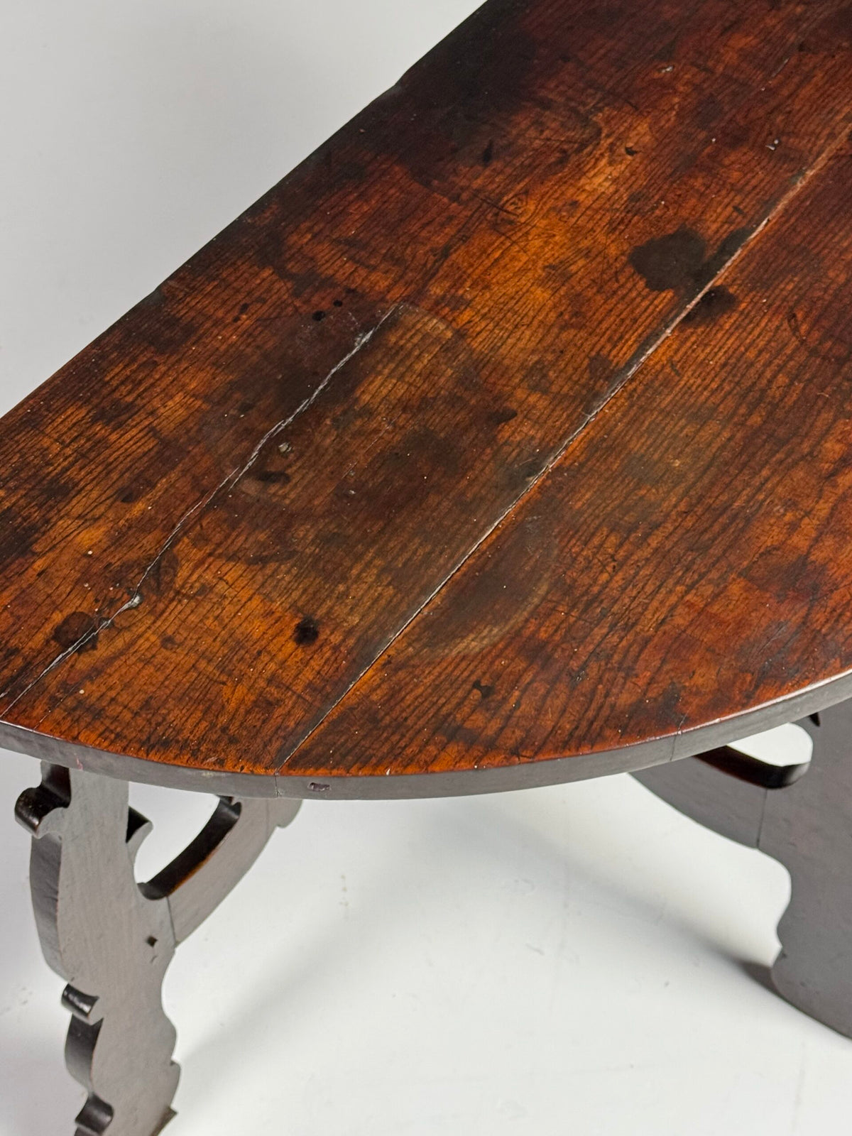 Pair of Italian Demi Lune Console Tables, 18th Century, photo 4
