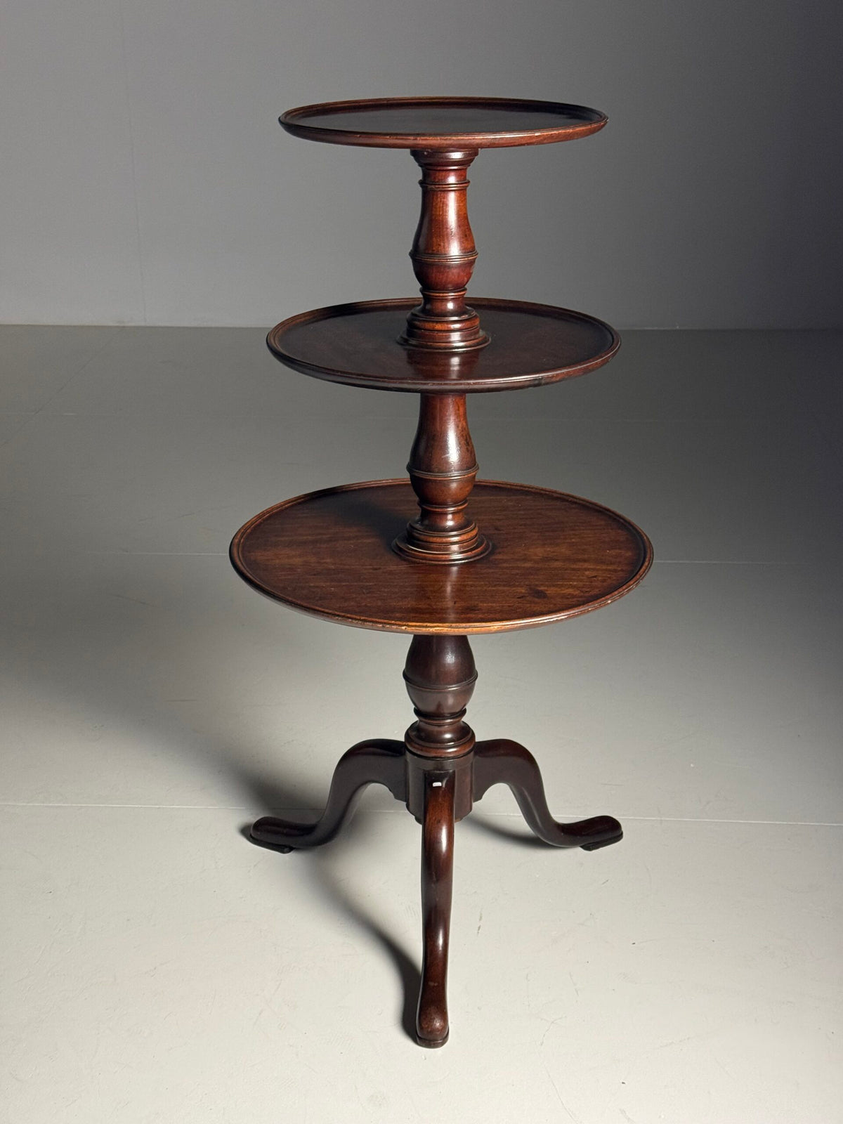 English Tripod Etagere Table, 19th Century, photo 17