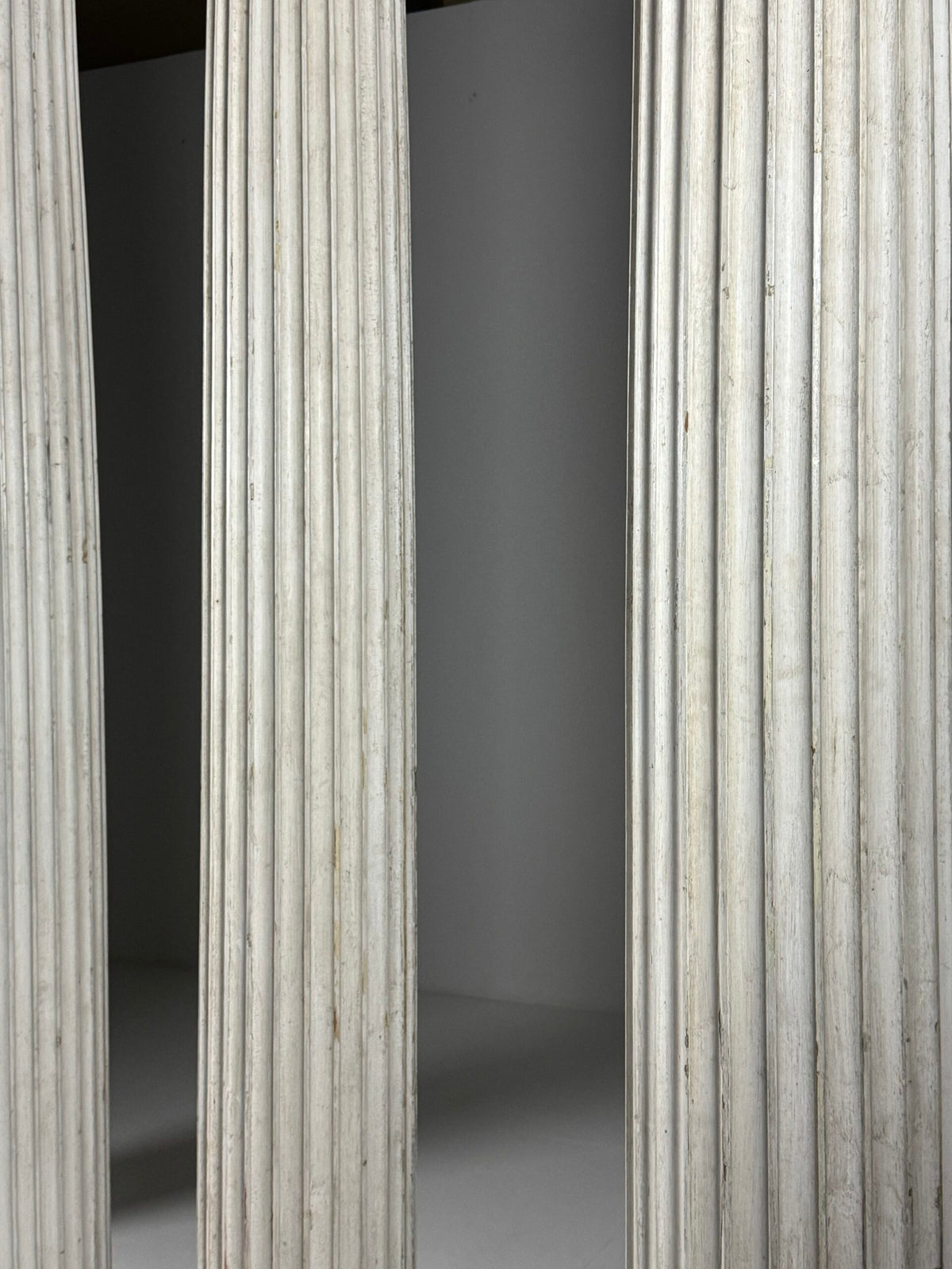 Set of Four Neoclassical White Painted Wooden Columns, 272 cm, photo 17