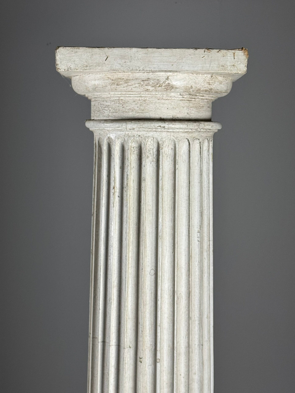 Set of Four Neoclassical White Painted Wooden Columns, 272 cm, photo 13