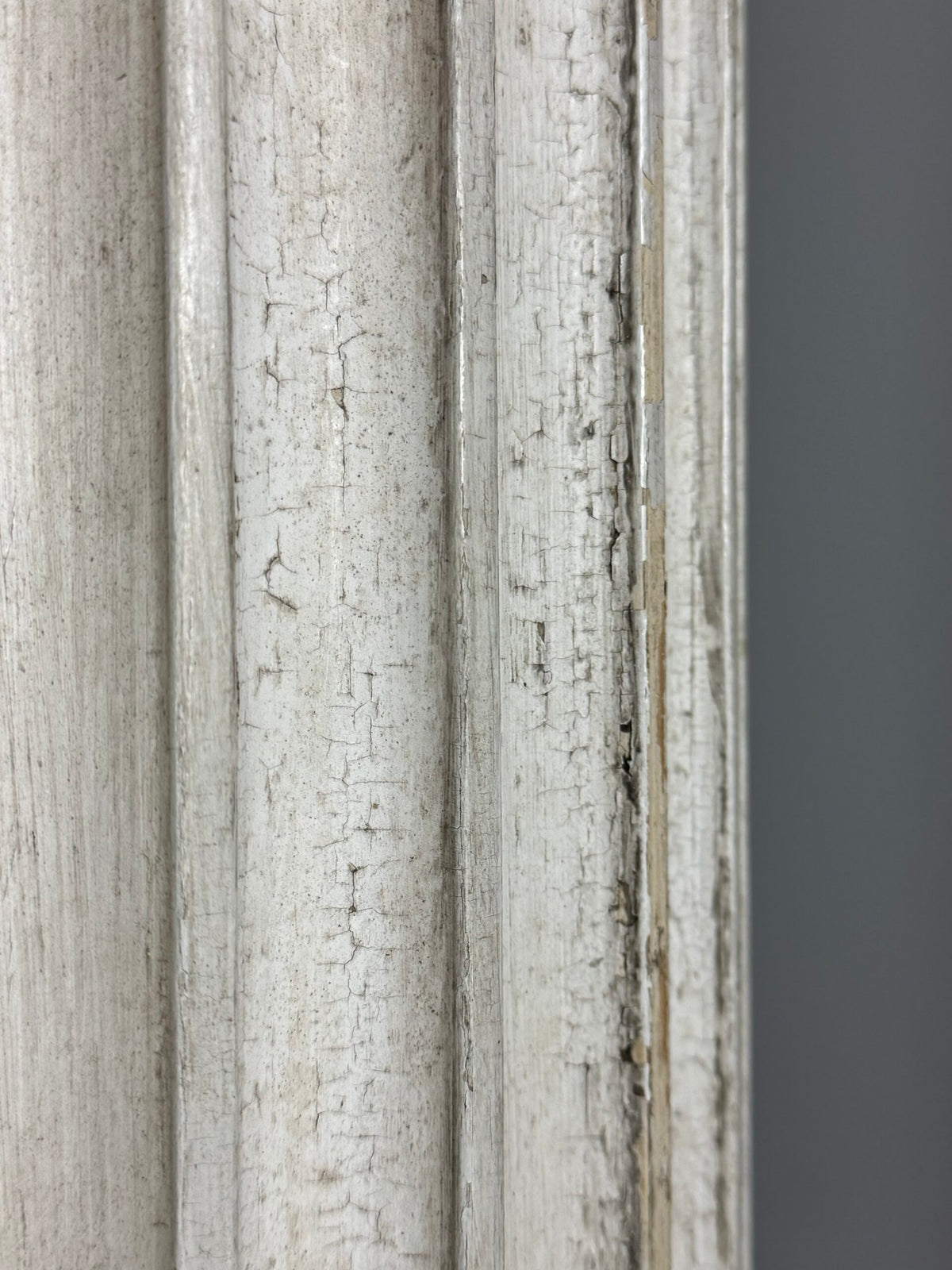 Set of Four Neoclassical White Painted Wooden Columns, 272 cm, photo 4