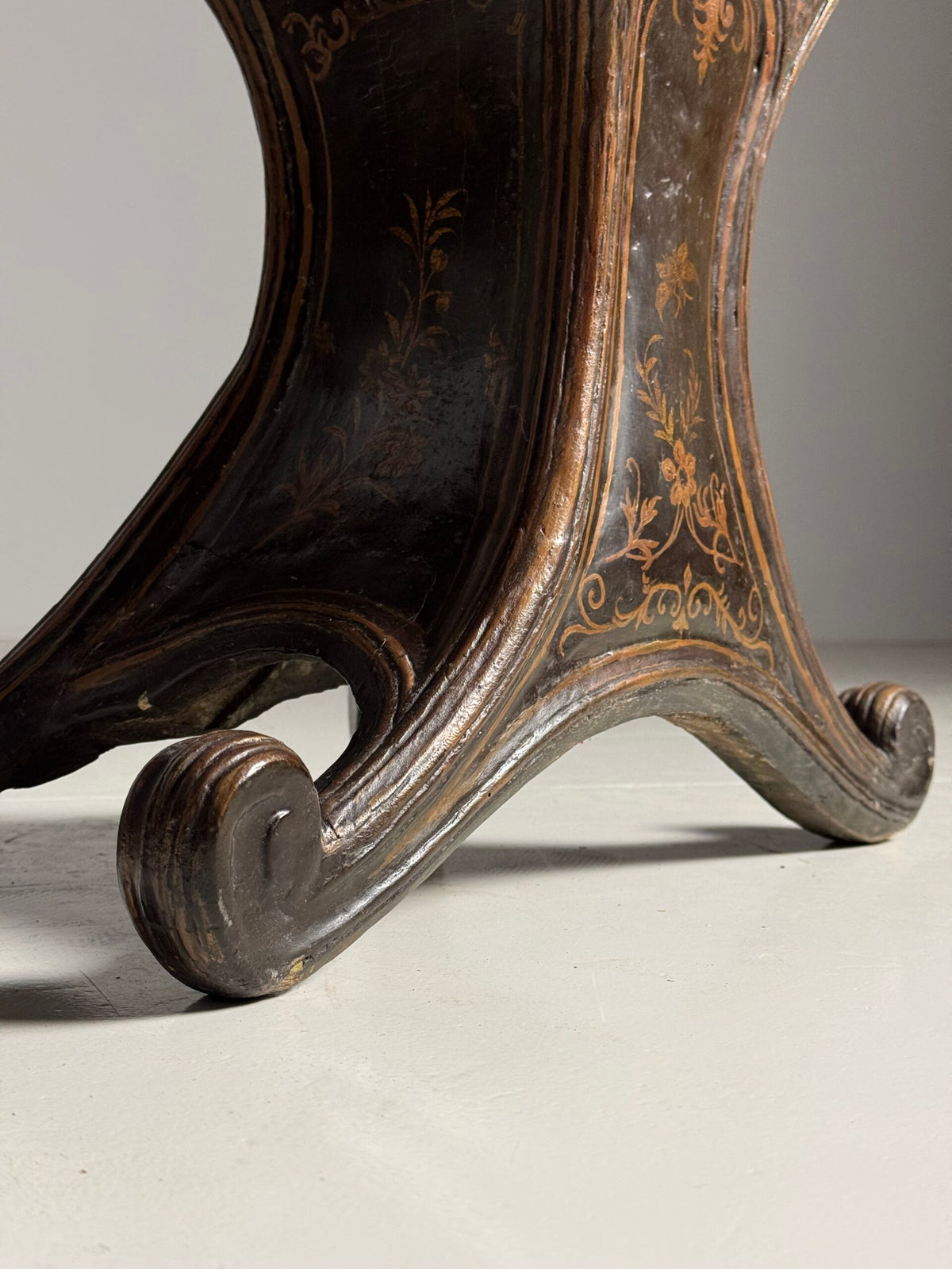 Venetian Gondola Chair with Original Polychrome, 18th Century, photo 28