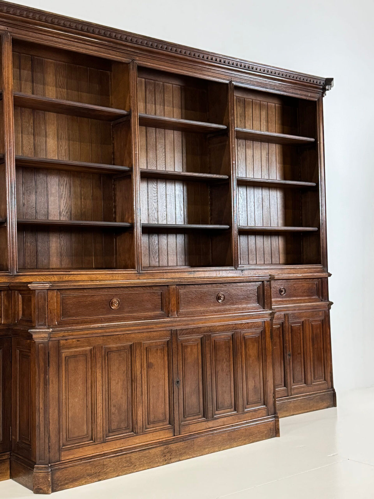 Giant Belgian Oak Library Bookcase, 1950s to 1960s, photo 3