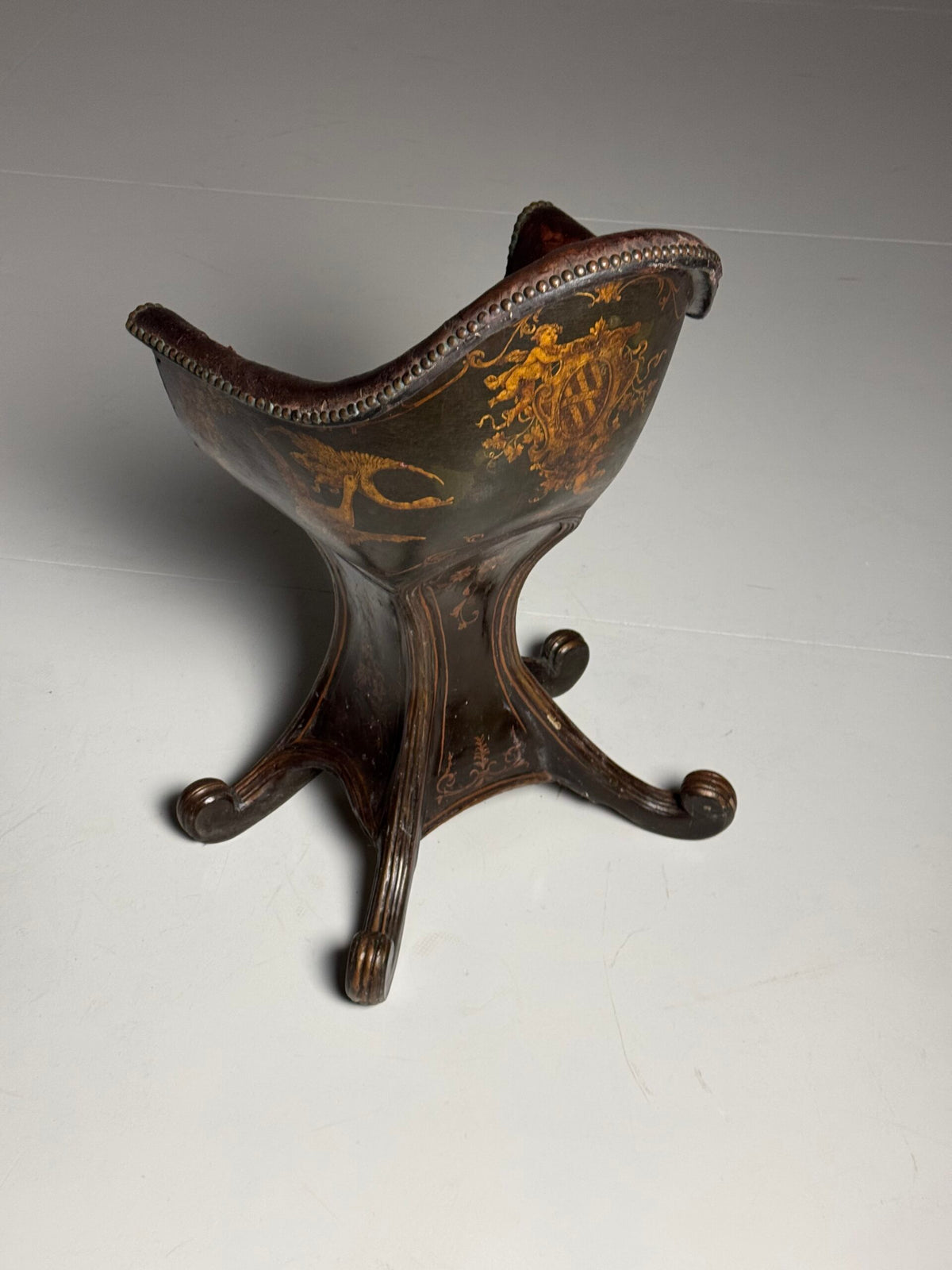 Venetian Gondola Chair with Original Polychrome, 18th Century, photo 20