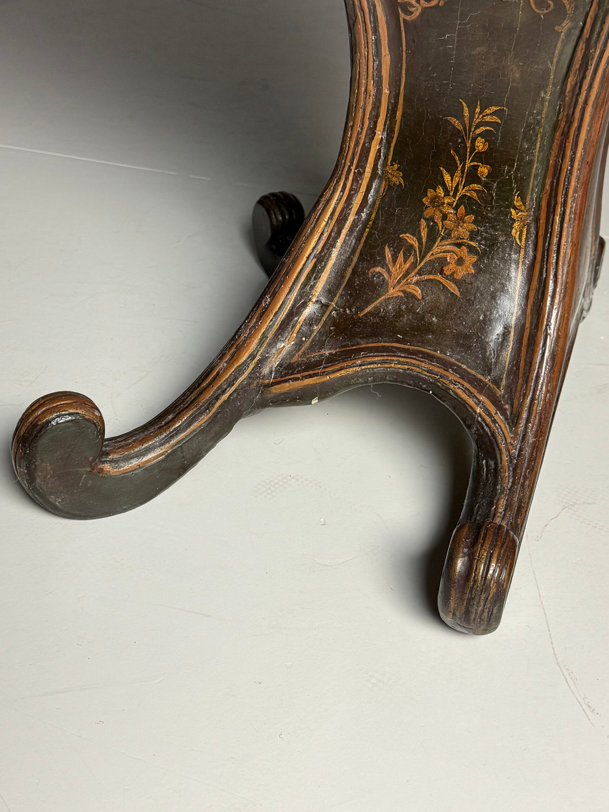 Venetian Gondola Chair with Original Polychrome, 18th Century, photo 11