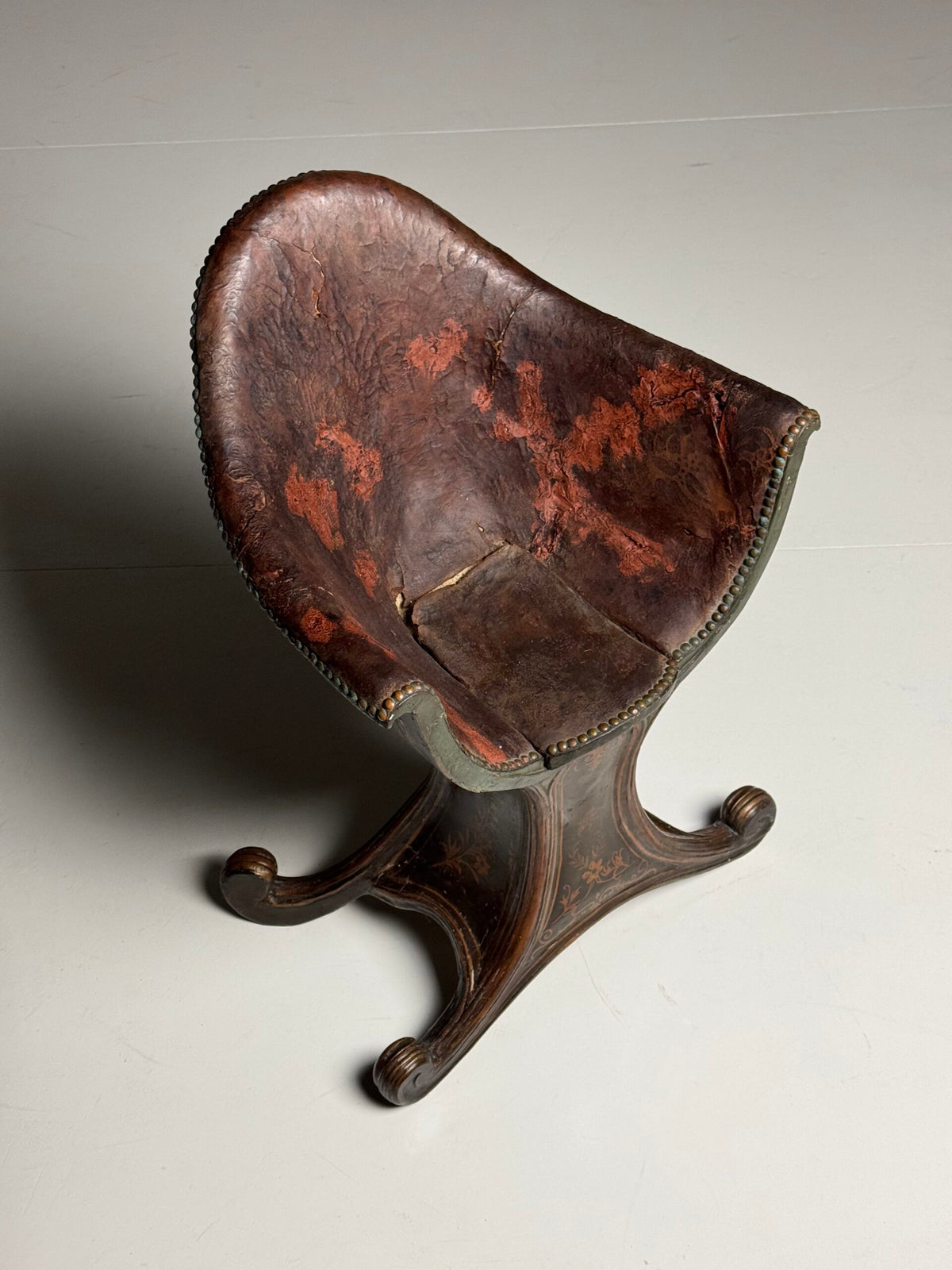 Venetian Gondola Chair with Original Polychrome, 18th Century, photo 3