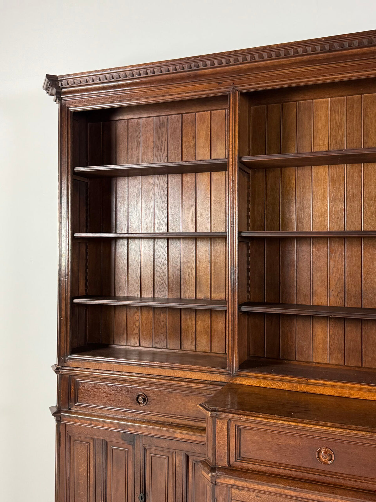 Giant Belgian Oak Library Bookcase, 1950s to 1960s, photo 12