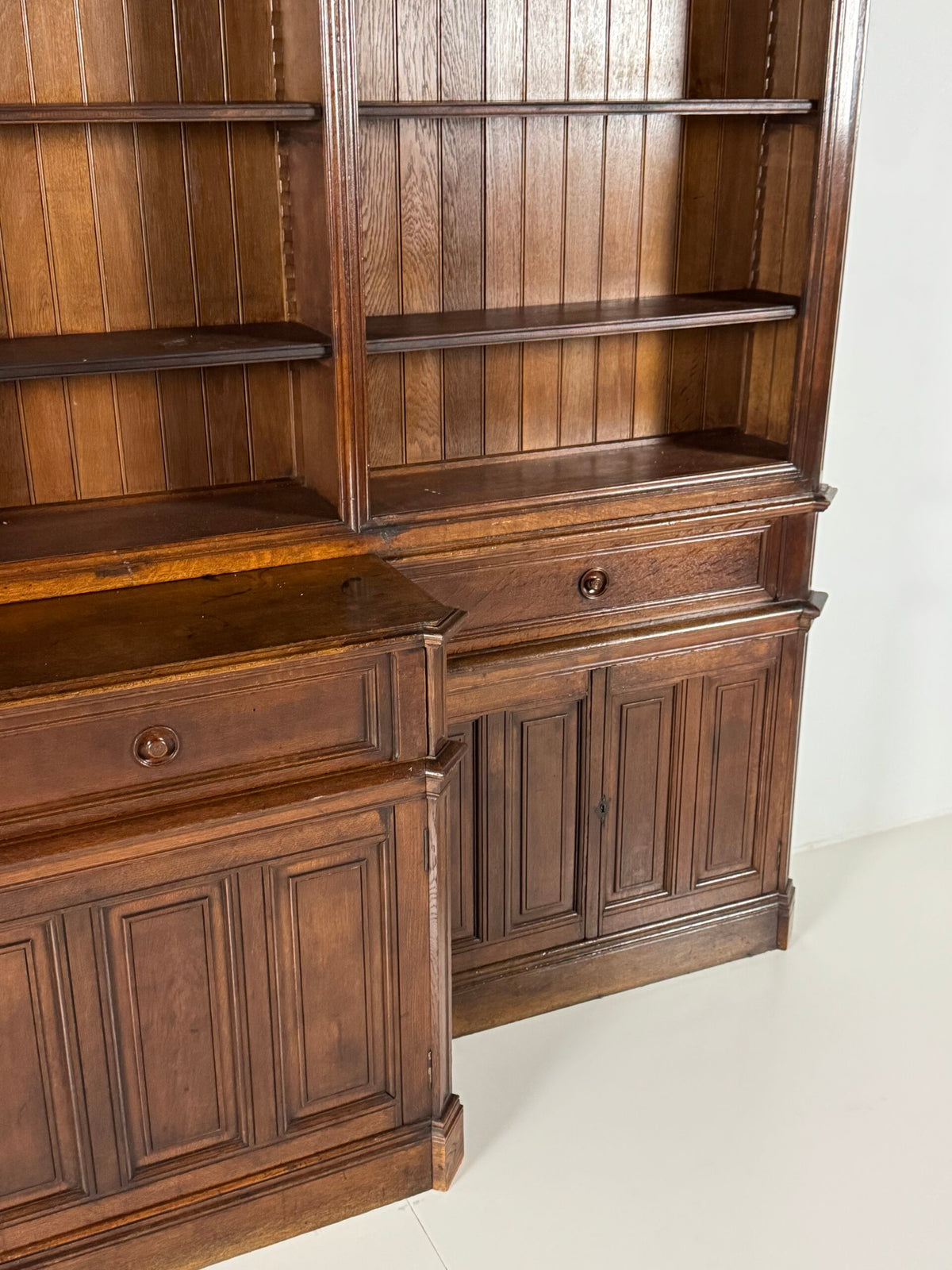 Giant Belgian Oak Library Bookcase, 1950s to 1960s, photo 15