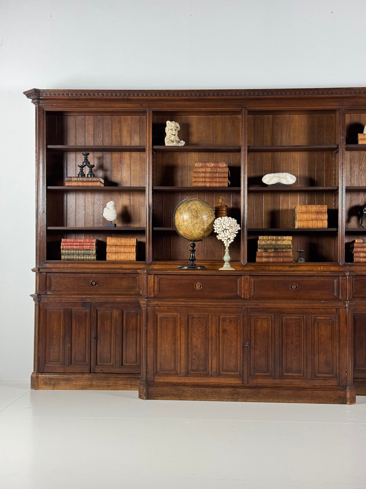 Giant Belgian Oak Library Bookcase, 1950s to 1960s, photo 28