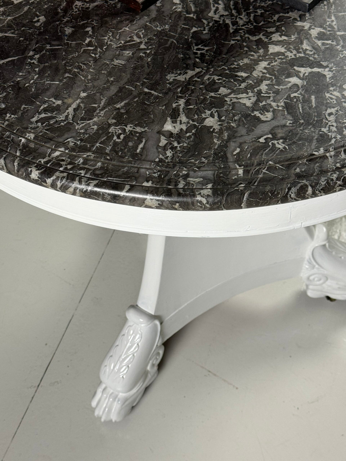 Early 19th Century White Painted Gueridon Center Table, France, photo 15