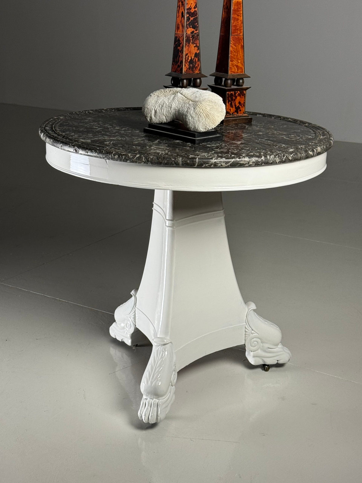 Early 19th Century White Painted Gueridon Center Table, France, photo 22