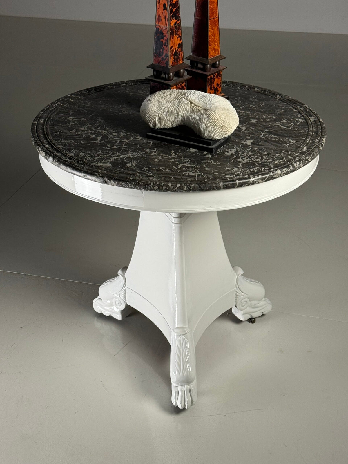 Early 19th Century White Painted Gueridon Center Table, France, photo 23