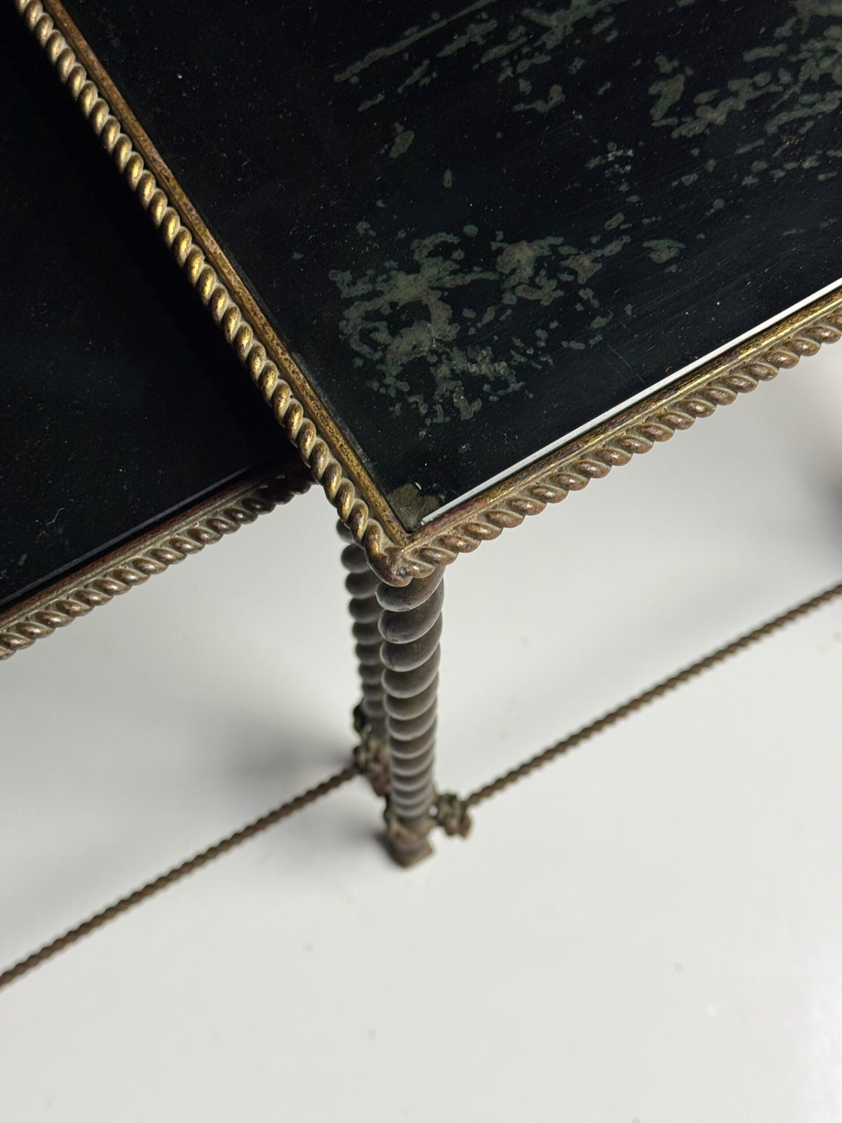 Set of Three Vintage Rope Nesting Tables, France, photo 10