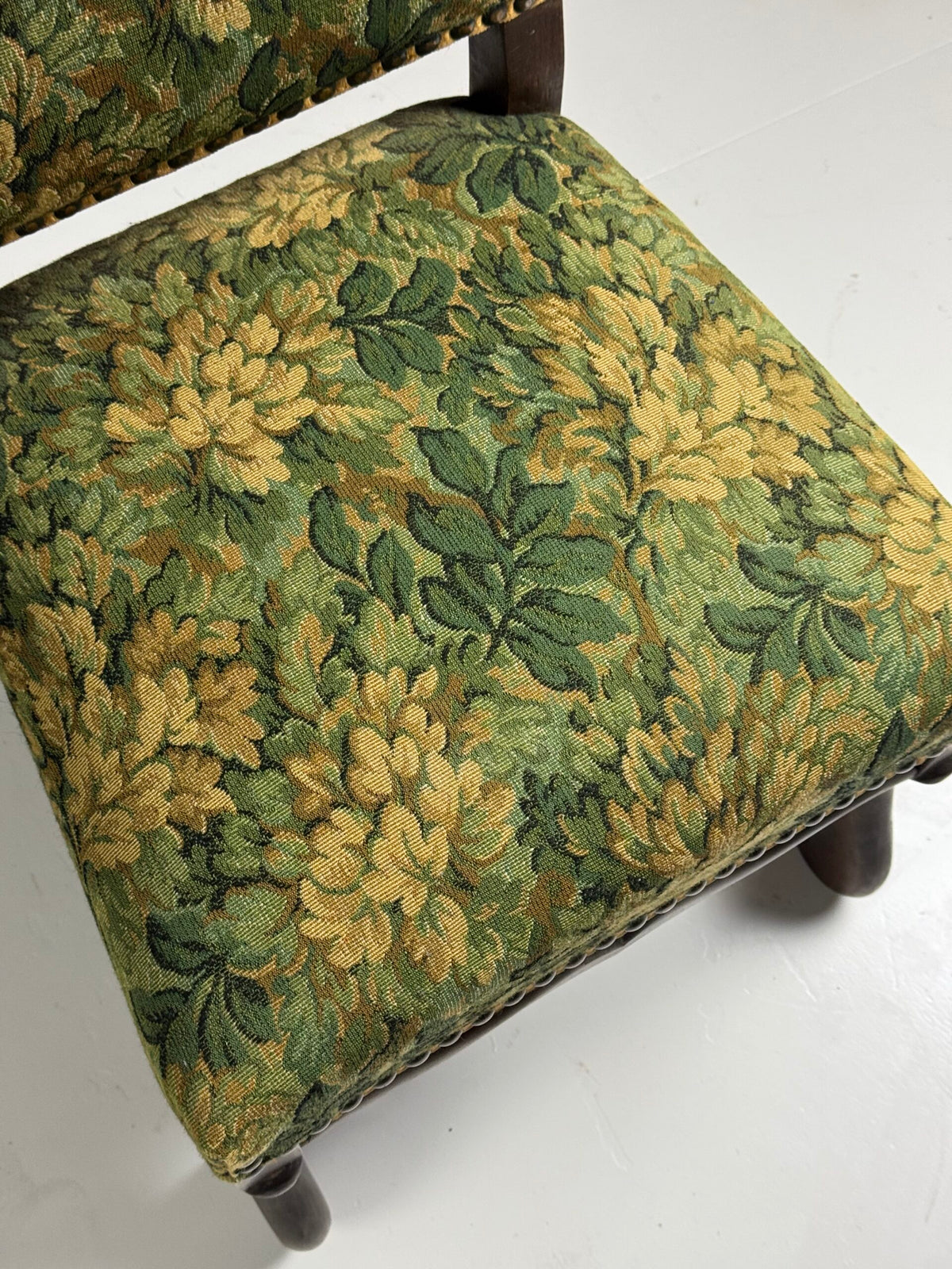 Set of Six Os de Mouton Dining Chairs, Aubusson Style Fabric, photo 26