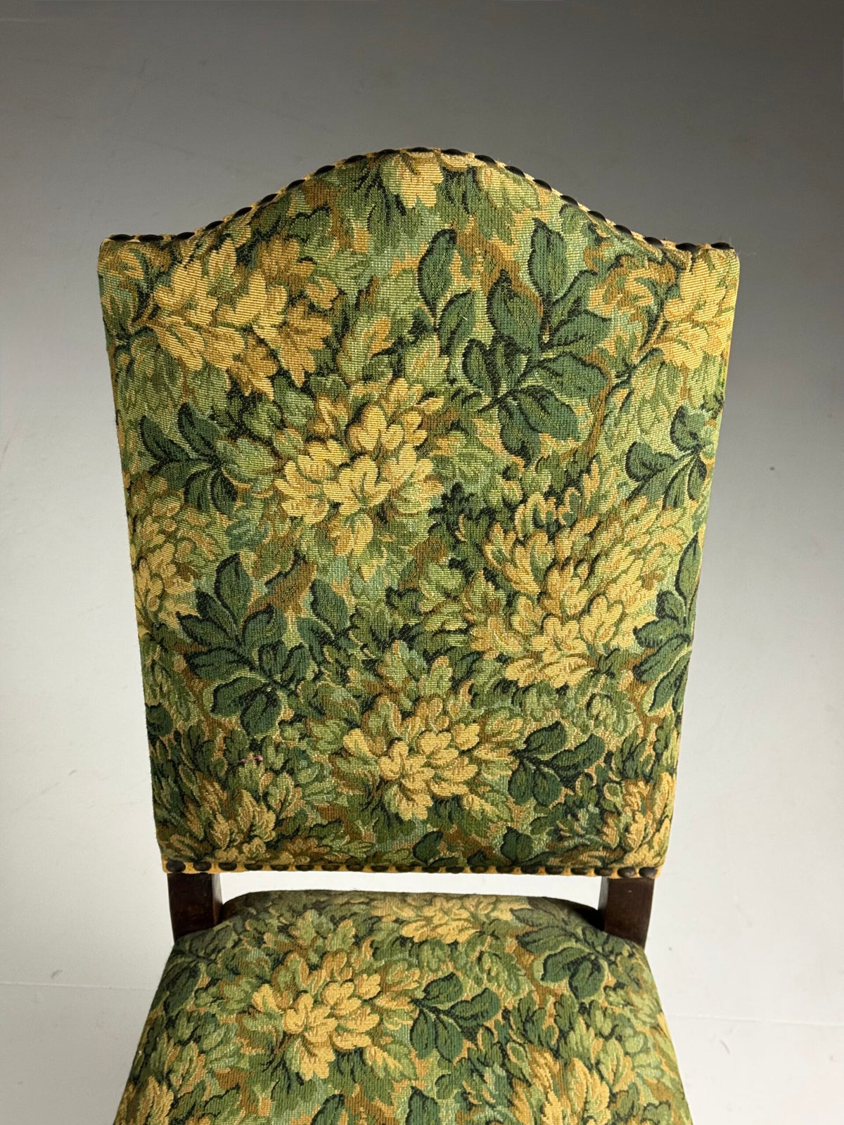 Set of Six Os de Mouton Dining Chairs, Aubusson Style Fabric, photo 22