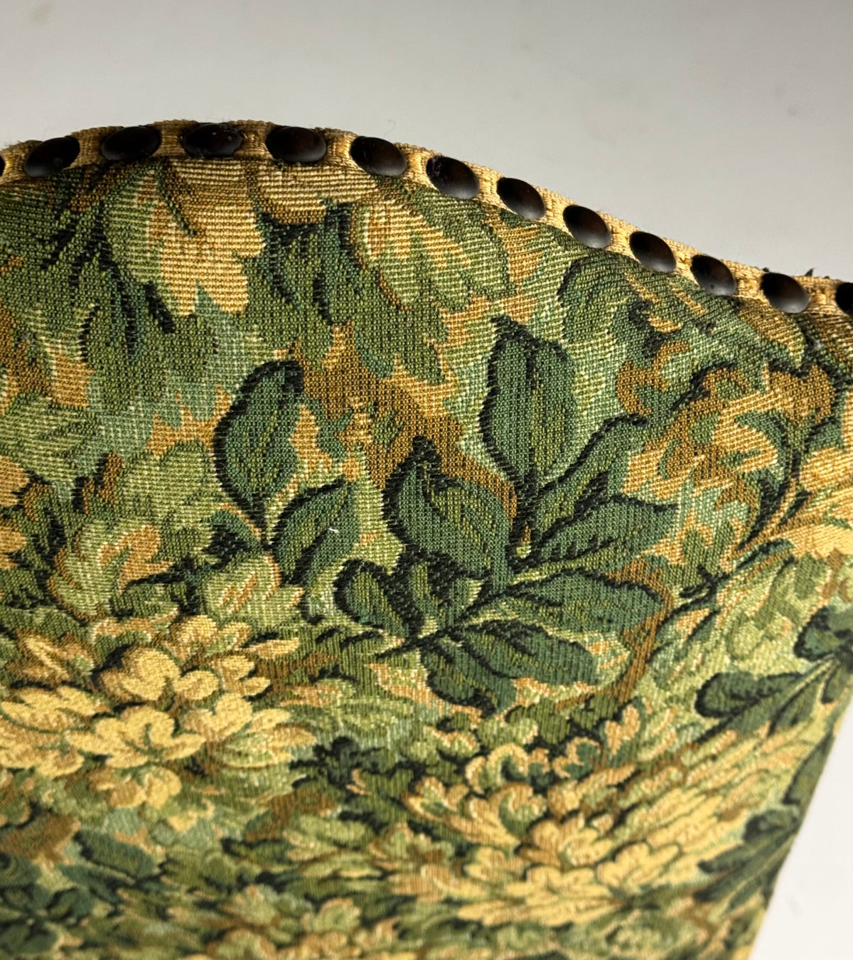Set of Six Os de Mouton Dining Chairs, Aubusson Style Fabric, photo 6