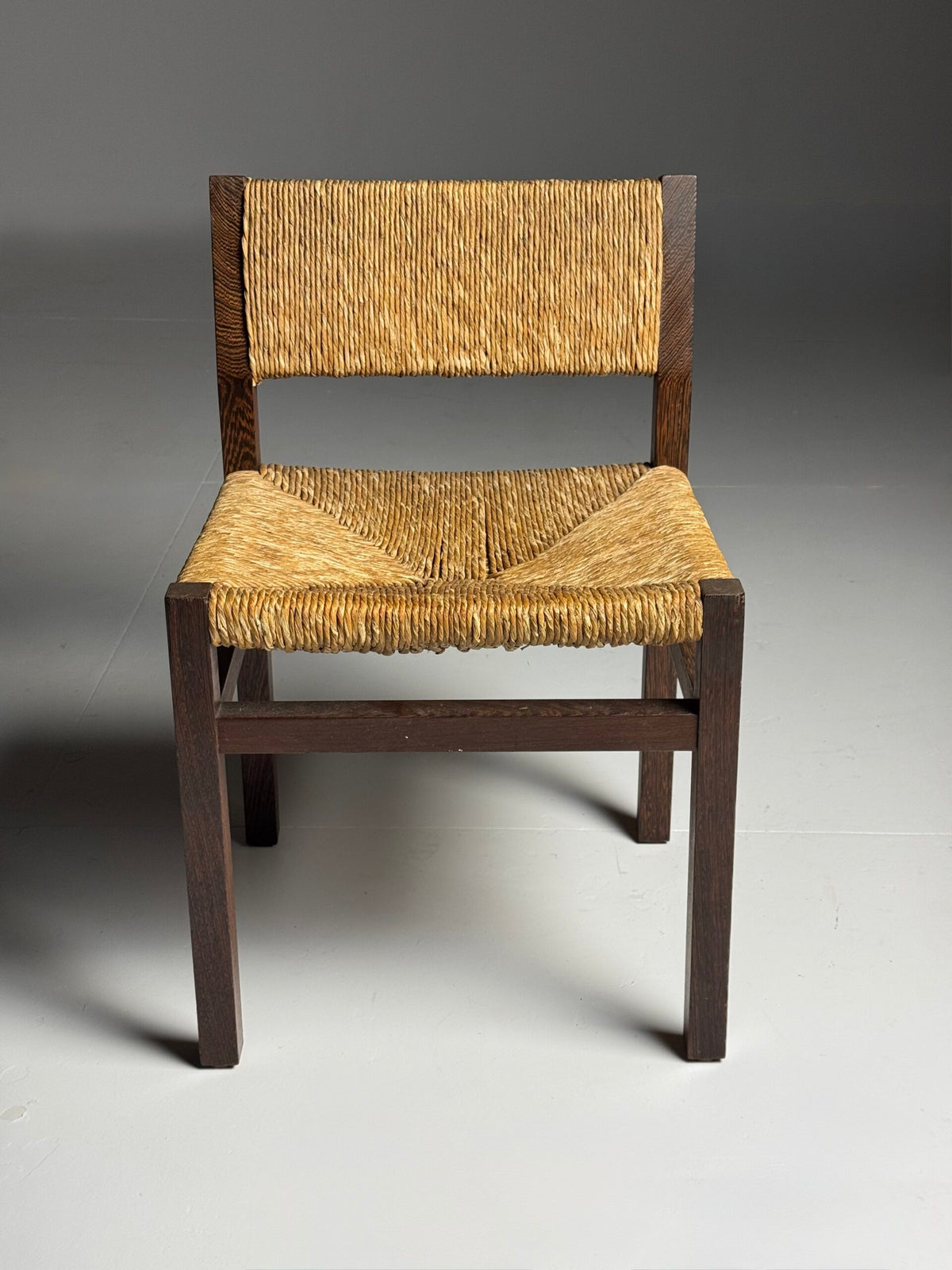 Set of Six Martin Visser Dining Chairs with Rush Seats, 1970s, photo 10