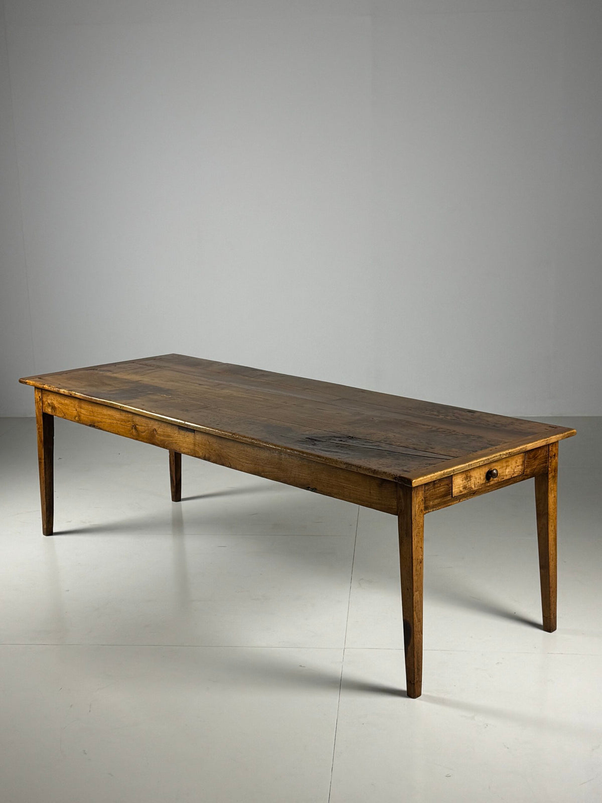 French Farmhouse Dining Table with End Drawers, Early 19th Century, photo 4