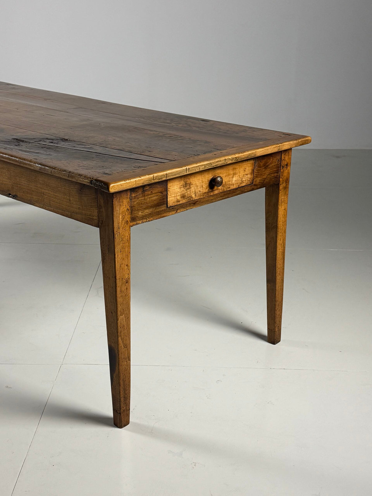 French Farmhouse Dining Table with End Drawers, Early 19th Century, photo 3