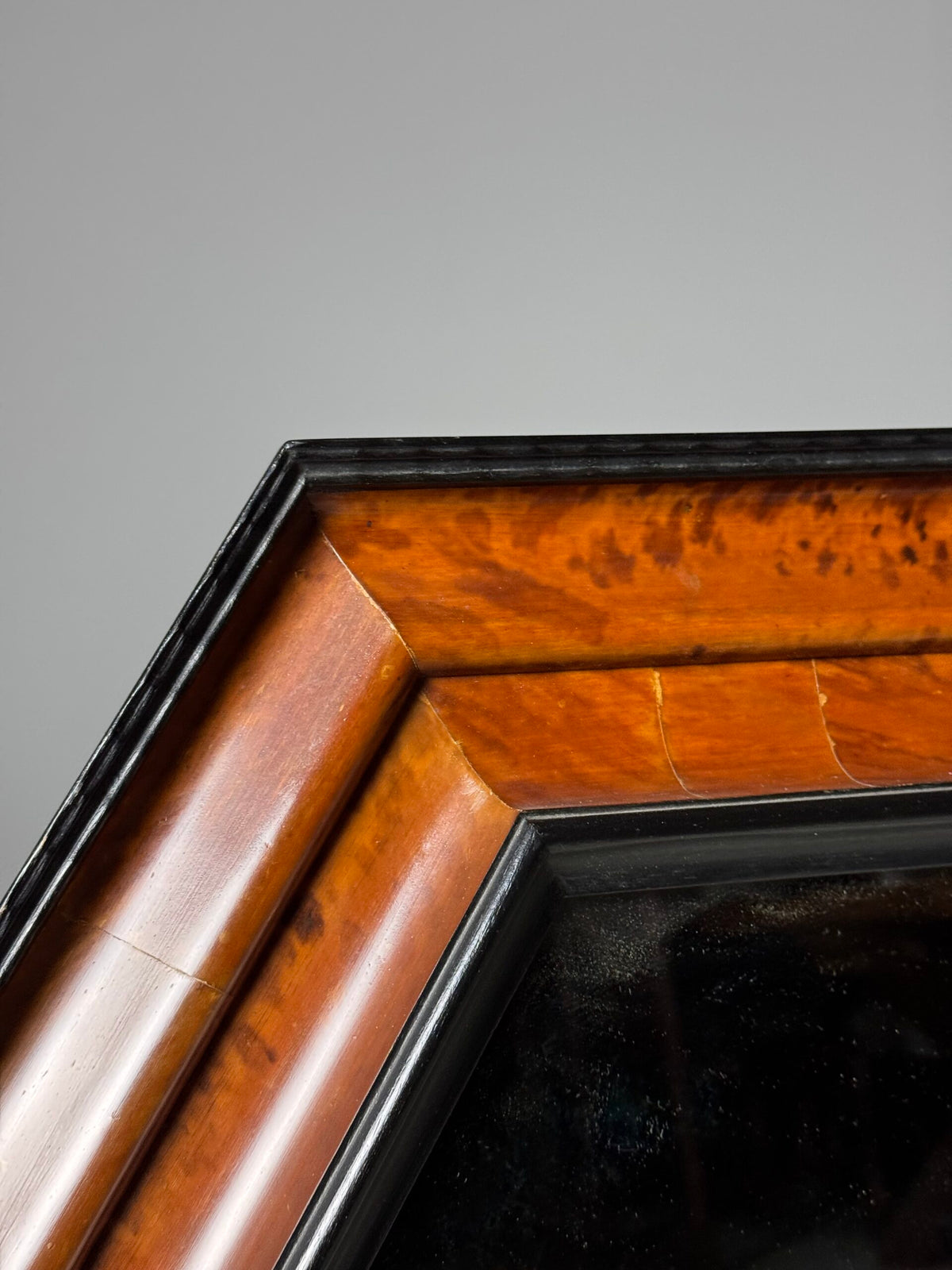Dutch or Flemish Tortoiseshell Ripple Frame Mirror, Early 20th Century, photo 19