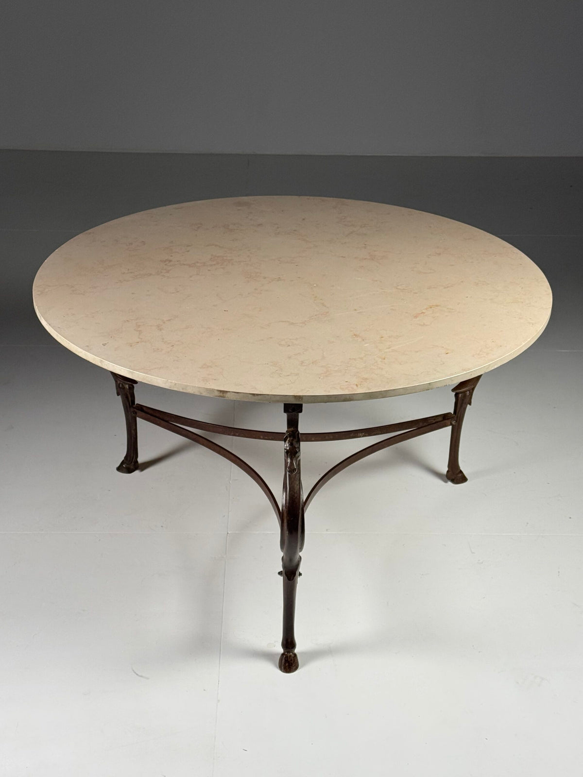 1970s Gilbert Poillerat Style Dining Table with Seahorses, photo 14