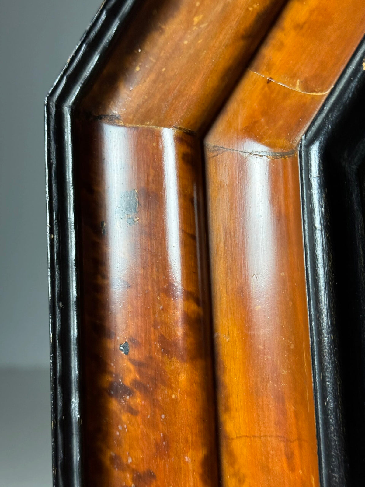 Dutch or Flemish Tortoiseshell Ripple Frame Mirror, Early 20th Century, photo 16