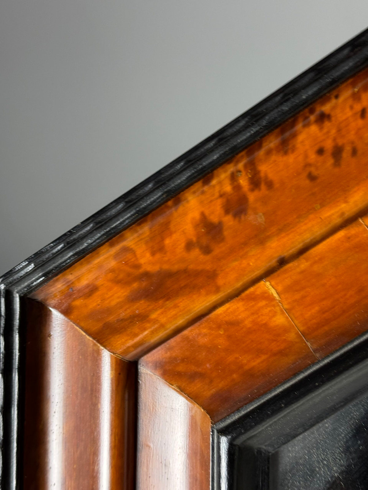 Dutch or Flemish Tortoiseshell Ripple Frame Mirror, Early 20th Century, photo 14