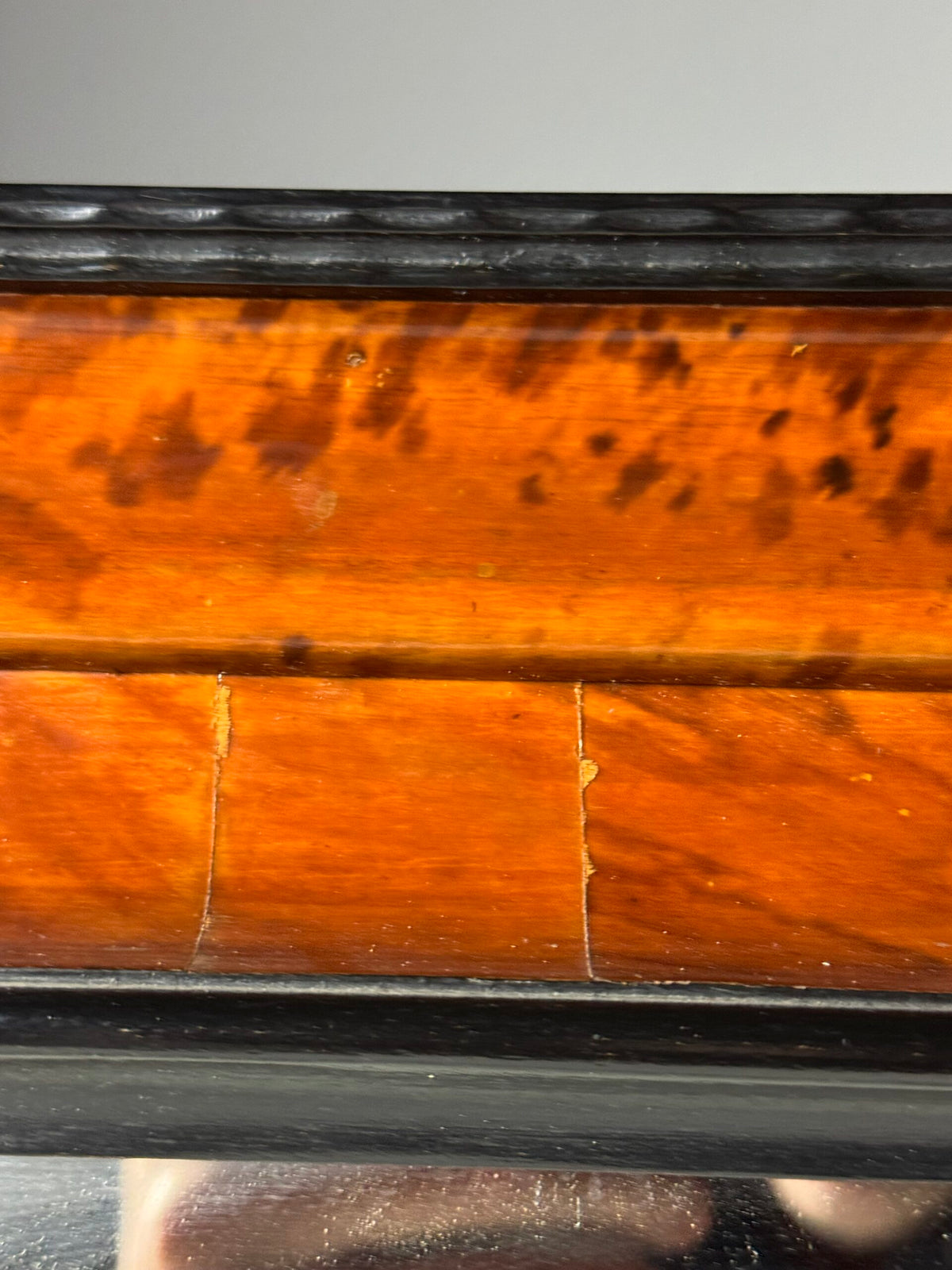 Dutch or Flemish Tortoiseshell Ripple Frame Mirror, Early 20th Century, photo 7