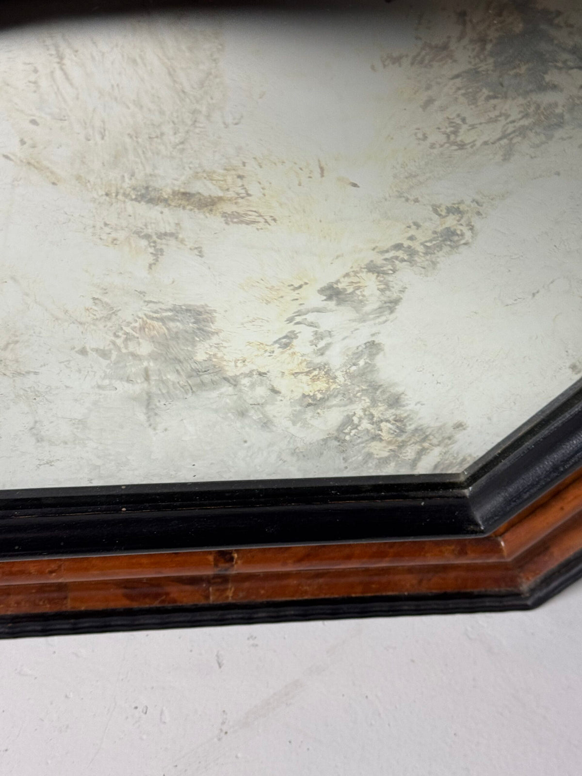 Dutch or Flemish Tortoiseshell Ripple Frame Mirror, Early 20th Century, photo 13