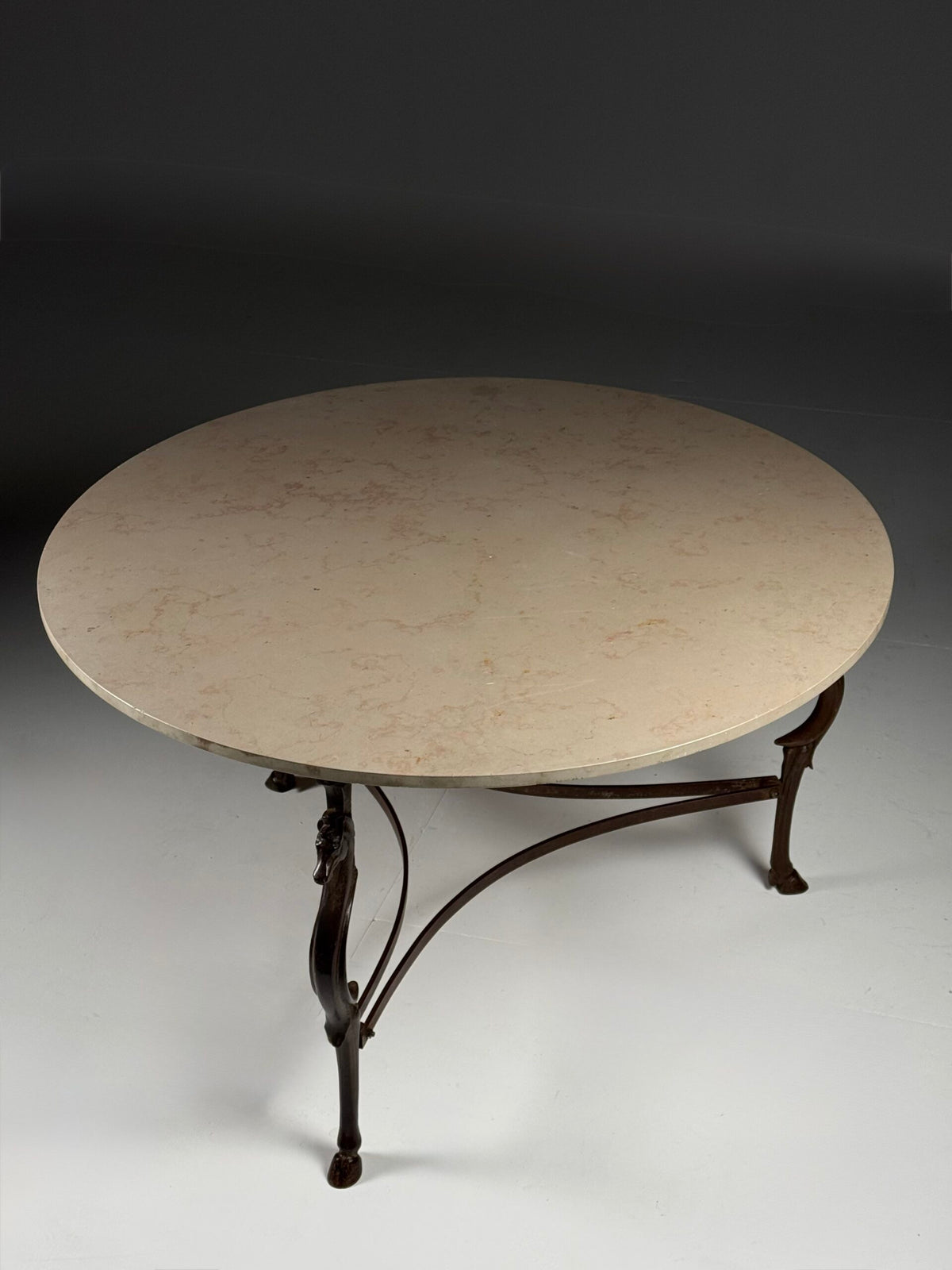 1970s Gilbert Poillerat Style Dining Table with Seahorses, photo 6