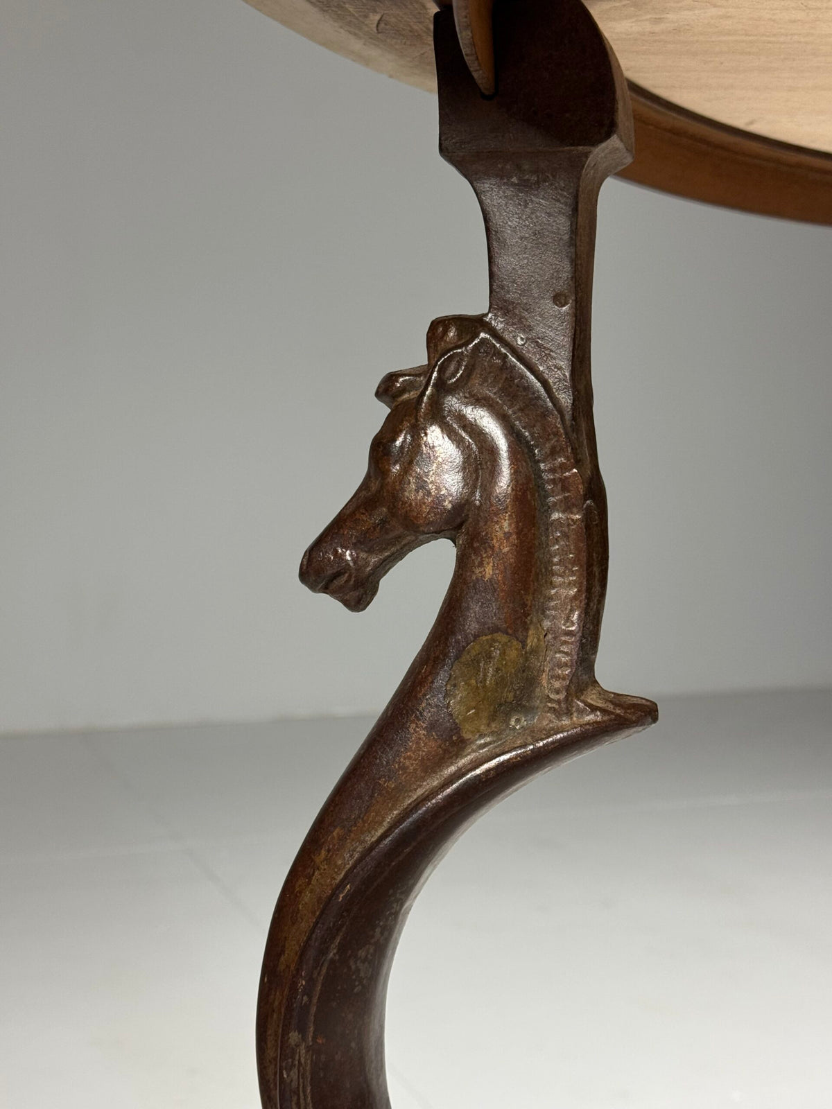 1970s Gilbert Poillerat Style Dining Table with Seahorses, photo 4