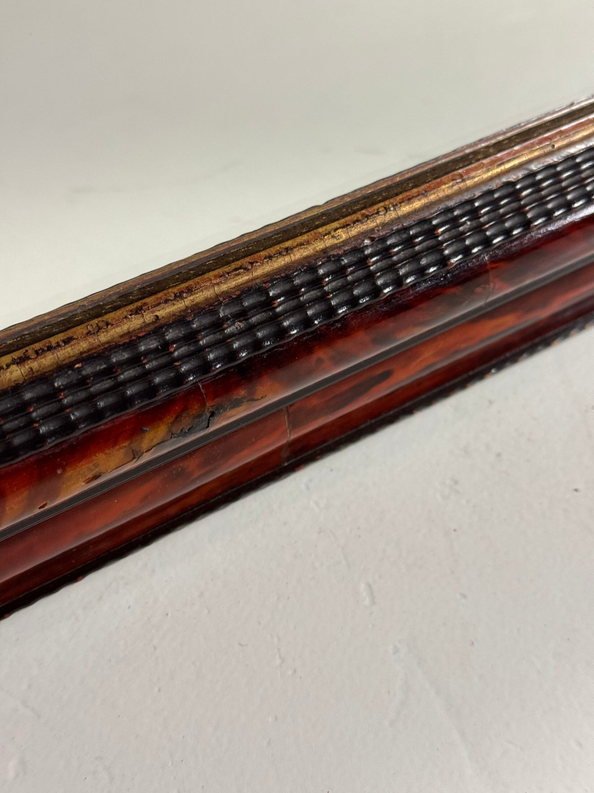Tortoiseshell Ripple Frame Mirror, Dutch or Flemish, Mid 20th Century, photo 7