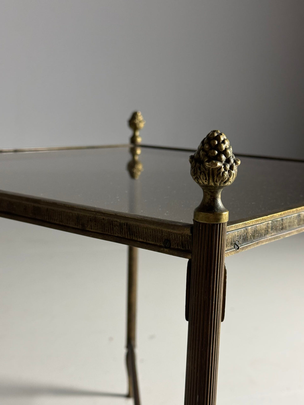 Brass Side Table in the Style of Maison Bagues, France, Mid 20th Century, photo 10