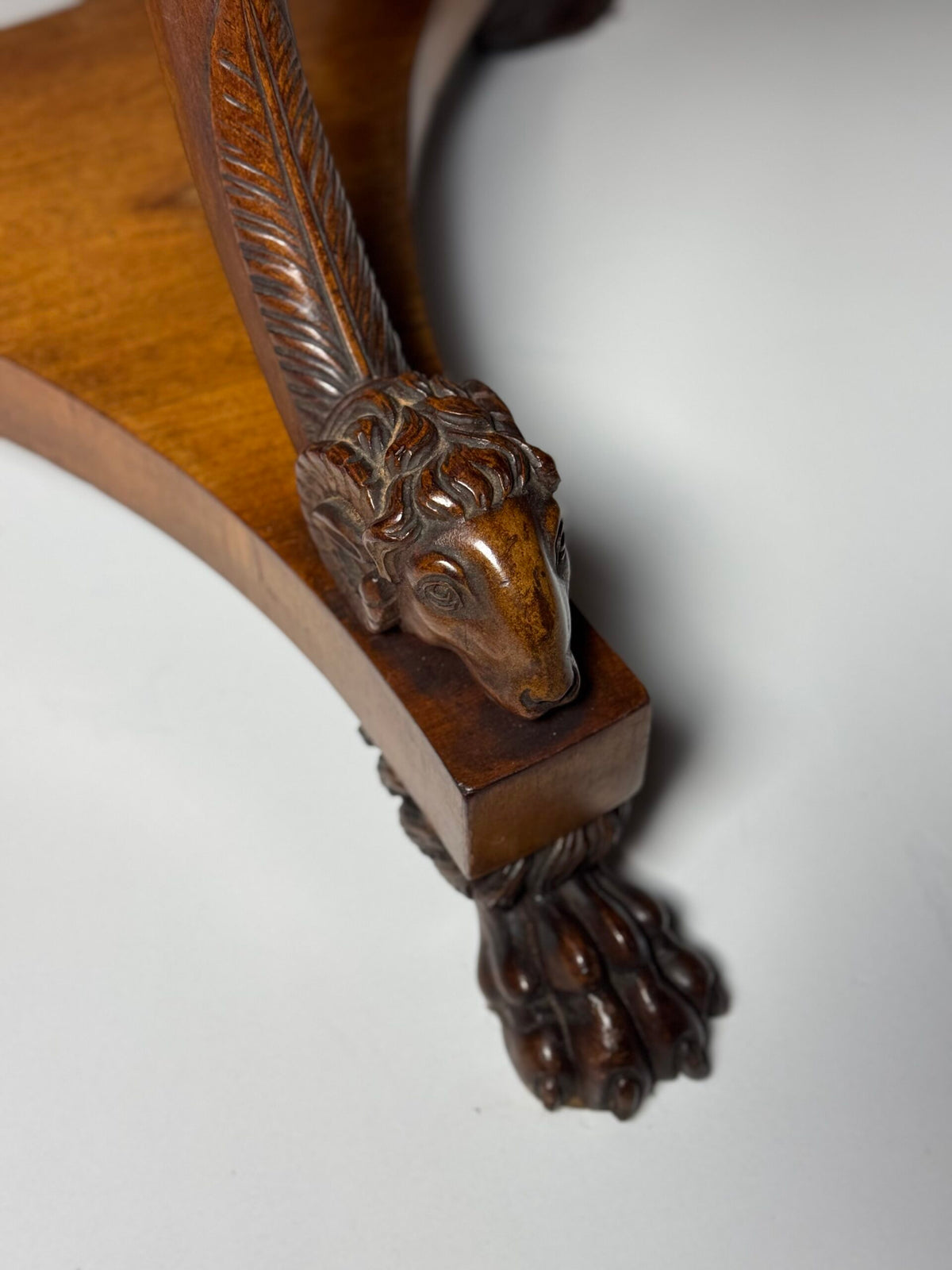 Italian Tripod Center Table with Inlaid Gemstone Marble Top, photo 35