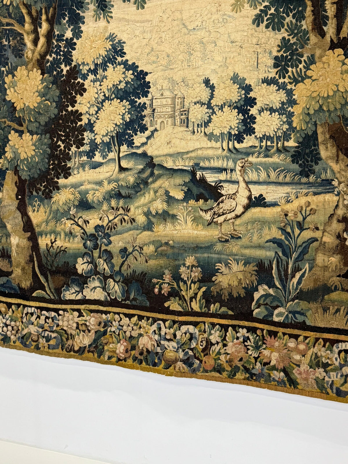 Large French Tapestry of an Exotic Chateau Garden, 18th Century, photo 22