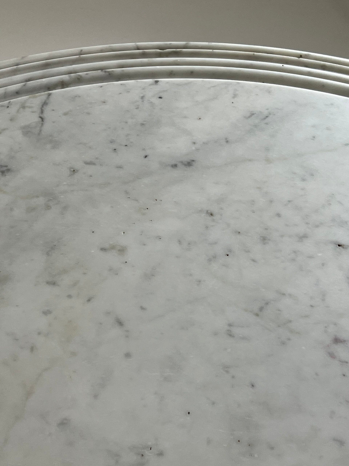 Black Lacquered Center Table with White Marble Top, Belgium c. 1900, photo 18