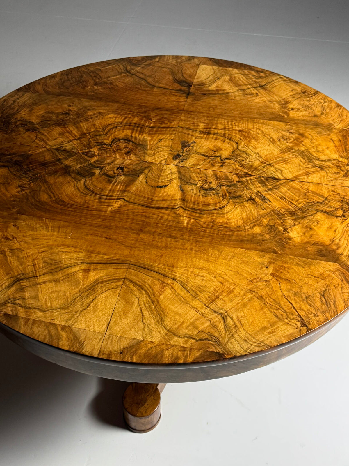 Biedermeier Walnut Center Table, Early 19th Century, photo 26