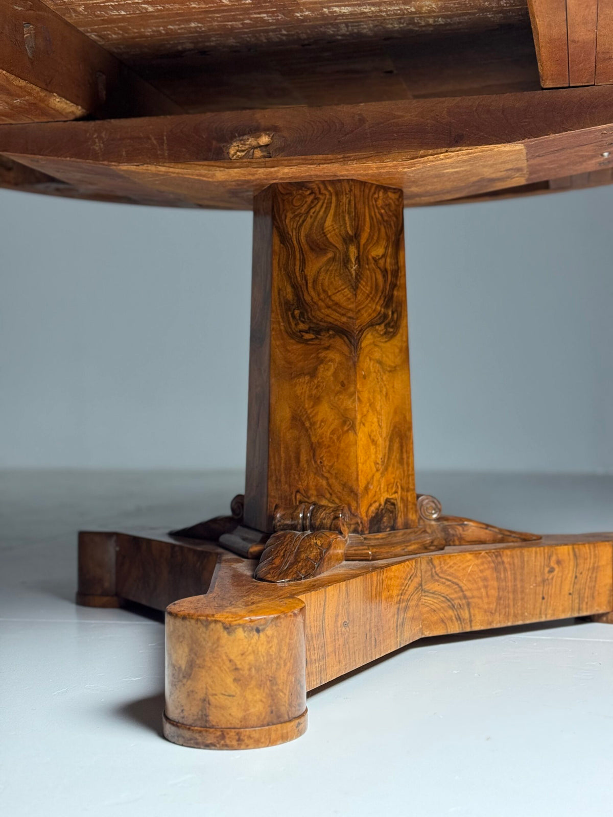 Biedermeier Walnut Center Table, Early 19th Century, photo 17