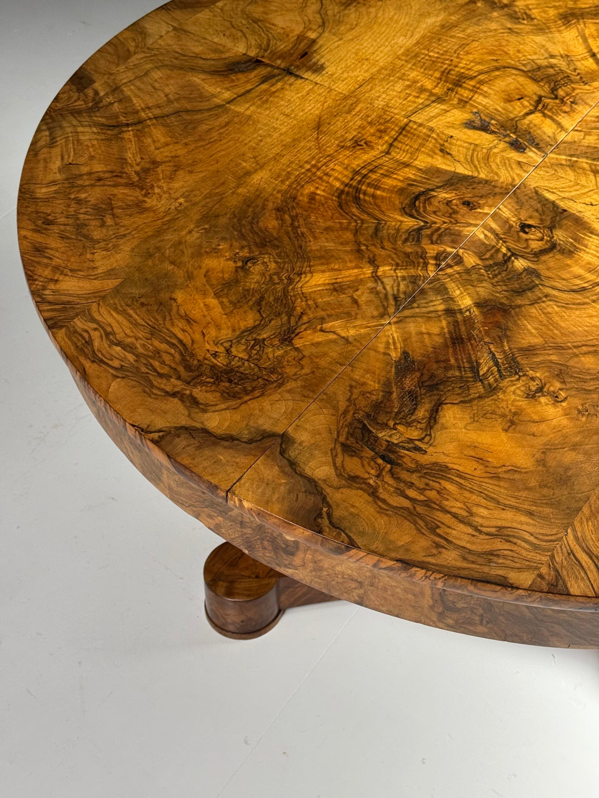 Biedermeier Walnut Center Table, Early 19th Century, photo 9