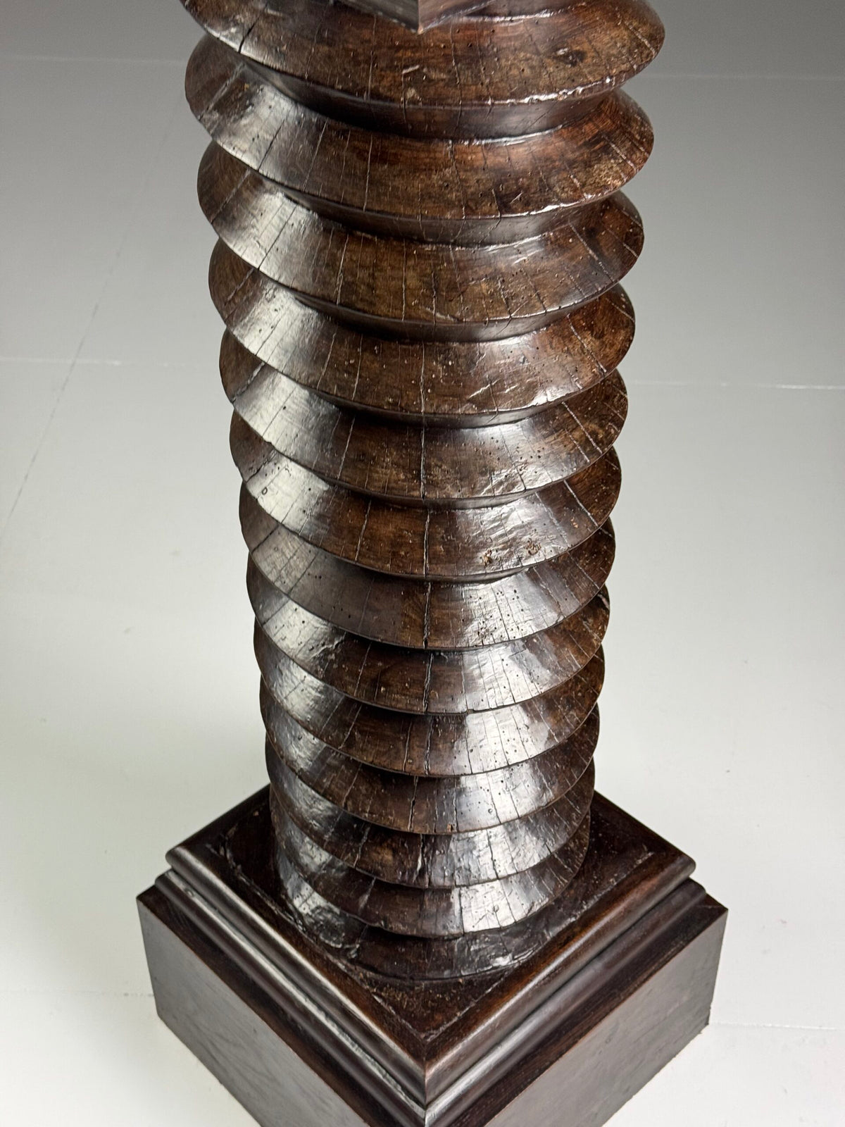Heavy French Turned Column or Wine Press Screw, c. 1900, photo 3