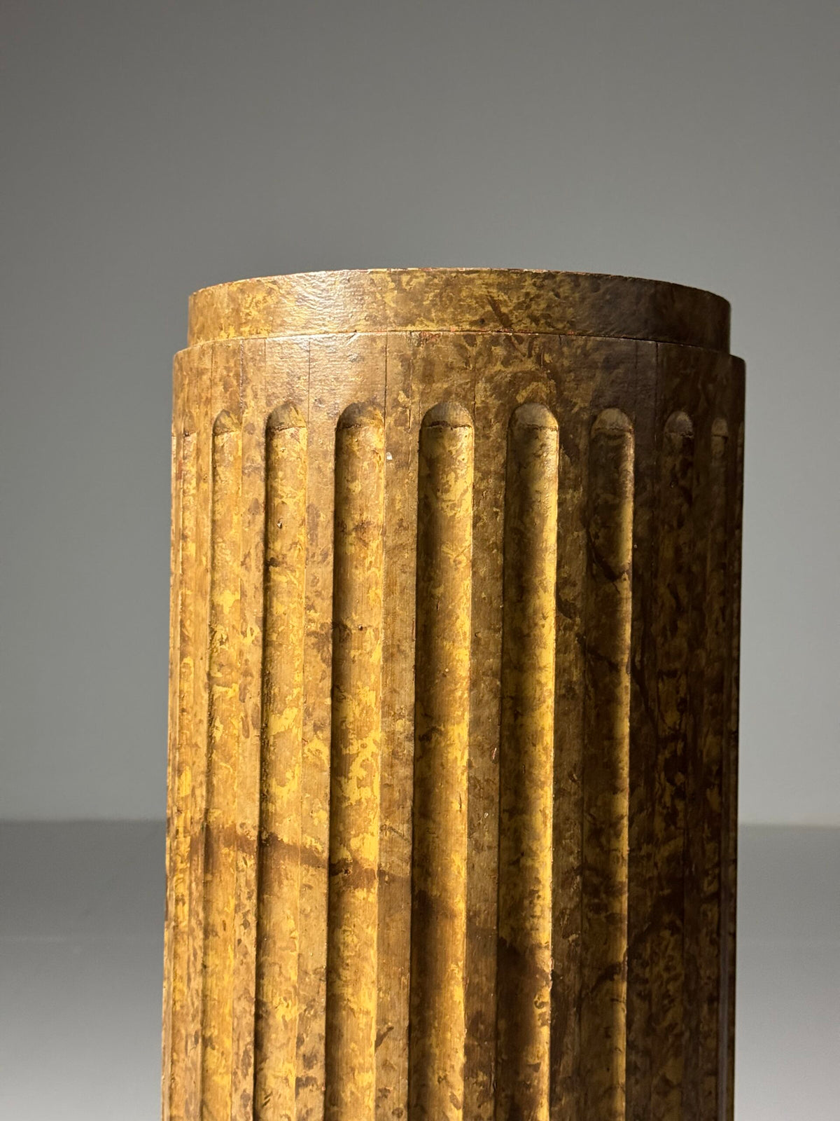 French Faux Marbre Painted Pine Column, 19th Century, photo 3