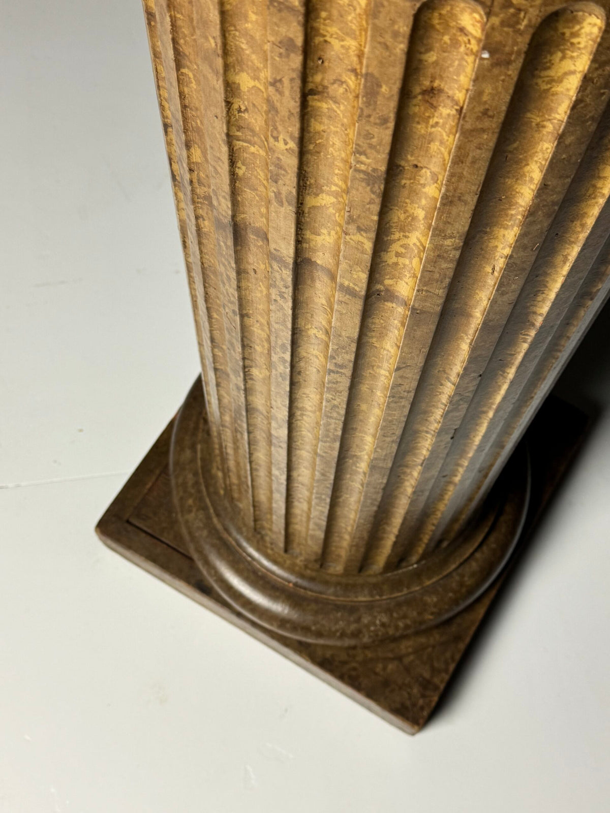 French Faux Marbre Painted Pine Column, 19th Century, photo 10